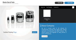 Desktop Screenshot of electrodiestools.com