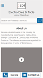 Mobile Screenshot of electrodiestools.com